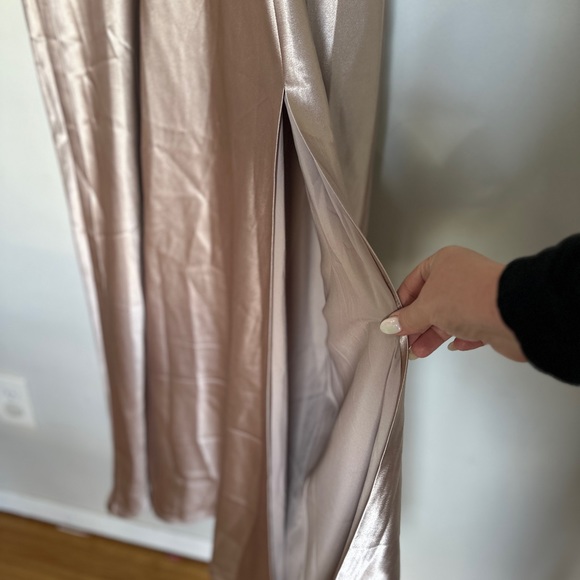 BIRDY GREY JESSE SHINY SATIN DRESS - Picture 7 of 7